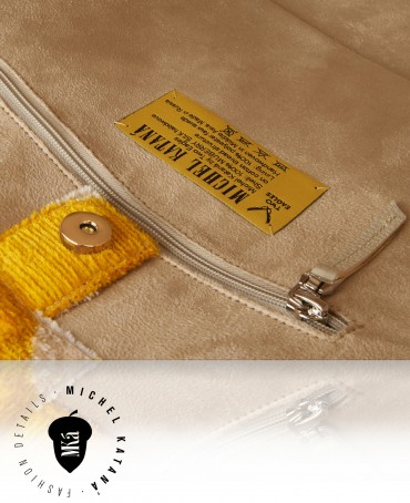 Сумка из Шелка полная ЖЕЛУДЯМИ Женский ACORN_GERMEN VITAE_Tote/L